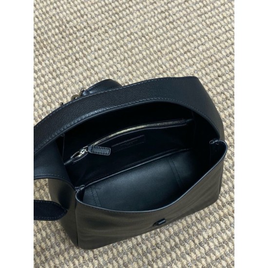 Miglior Falso Borsa grande YSL Saint Laurent le 5 à 7 Supple nera Economiche Premium