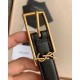 Migliore Repliche Nuova fibbia Cassandre YSL Saint Laurent Cintura 20MM Nero Economiche Outlet Online