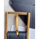 Miglior Falso Cintura YSL Saint Laurent New Cassandre Buckle 30MM Nero Economiche Premium