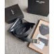 Miglior Falso Cintura YSL Saint Laurent New Cassandre Buckle 30MM Nero Economiche Premium