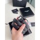Perfette Qualità Repliche Cintura YSL Saint Laurent Cassandre Square Buckle 20MM Tutto Nero Imitazione