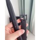 Perfette Qualità Repliche Cintura YSL Saint Laurent Cassandre Square Buckle 20MM Tutto Nero Imitazione