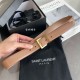 Miglior Falso Cintura YSL Saint Laurent Cassandre Square Buckle 30MM Beige Economiche Premium