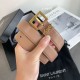 Miglior Falso Cintura YSL Saint Laurent Cassandre Square Buckle 30MM Beige Economiche Premium