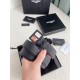 Replica perfetta Cintura YSL Saint Laurent Cassandre Square Buckle 30MM Tutto Nero Imitazione Outlet Online