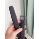 Replica perfetta Cintura YSL Saint Laurent Cassandre Square Buckle 30MM Tutto Nero Imitazione Outlet Online