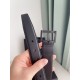 Replica perfetta Cintura YSL Saint Laurent Cassandre Square Buckle 30MM Tutto Nero Imitazione Outlet Online