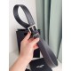 Miglior Falso Cintura YSL Saint Laurent Cassandre Square Buckle 30MM Noir Economiche Premium