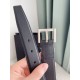 Miglior Falso Cintura YSL Saint Laurent Cassandre Square Buckle 30MM Noir Economiche Premium