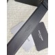 Replica perfetta Cintura YSL Saint Laurent Cassandre Square Buckle 20MM Nero Imitazione Outlet Online