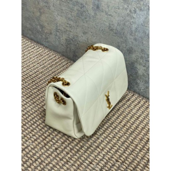 Miglior Falso YSL Saint Laurent Jamie 4.3 Borsa piccola Pelle di agnello bianca Economiche Premium