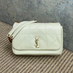 Miglior Falso YSL Saint Laurent Jamie 4.3 Borsa piccola Pelle di agnello bianca Economiche Premium