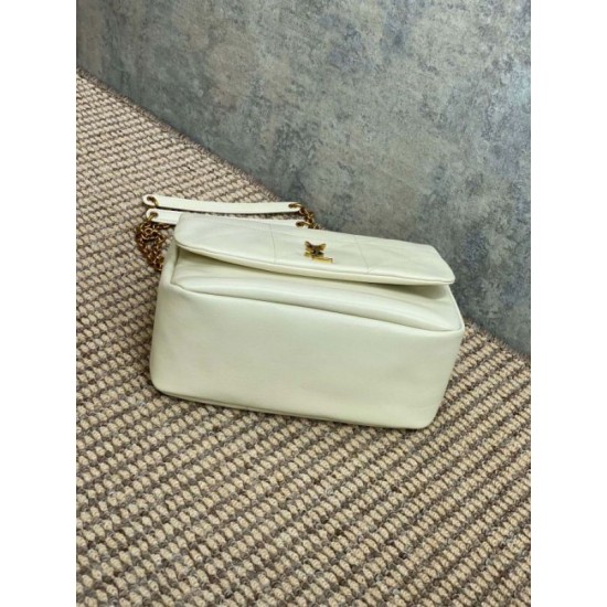 Miglior Falso YSL Saint Laurent Jamie 4.3 Borsa piccola Pelle di agnello bianca Economiche Premium