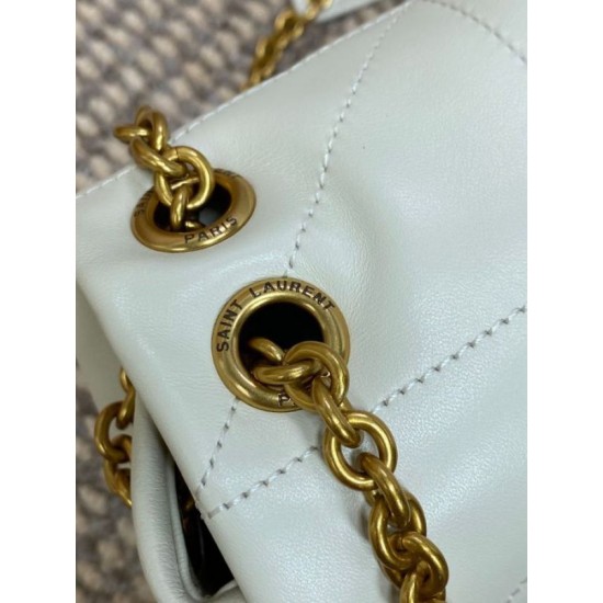 Miglior Falso YSL Saint Laurent Jamie 4.3 Borsa piccola Pelle di agnello bianca Economiche Premium
