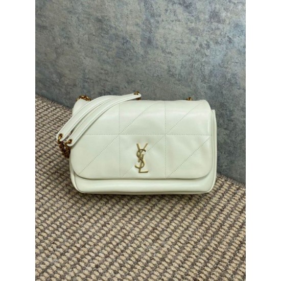 Miglior Falso YSL Saint Laurent Jamie 4.3 Borsa piccola Pelle di agnello bianca Economiche Premium