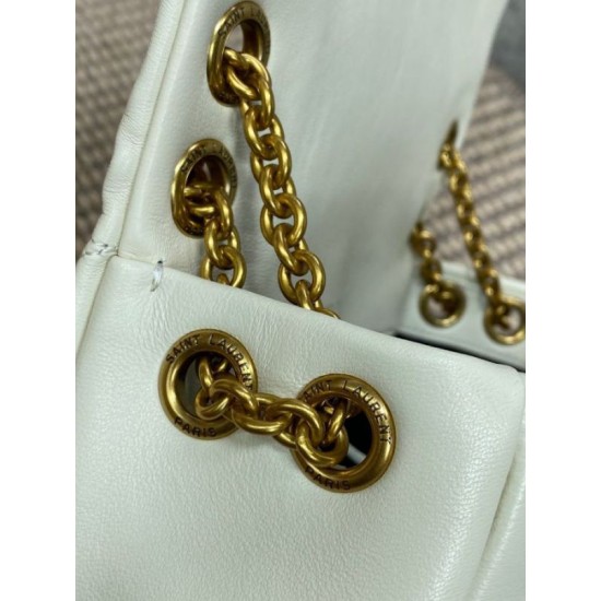 Miglior Falso YSL Saint Laurent Jamie 4.3 Borsa piccola Pelle di agnello bianca Economiche Premium
