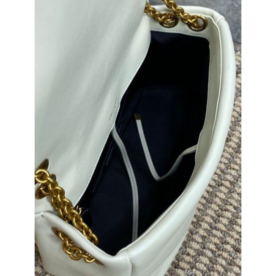 Miglior Falso YSL Saint Laurent Jamie 4.3 Borsa piccola Pelle di agnello bianca Economiche Premium
