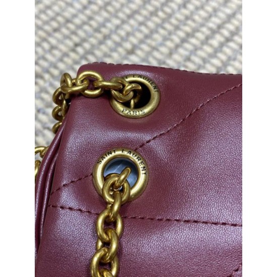 Replica perfetta YSL Saint Laurent Jamie 4.3 Borsa piccola Pelle di agnello rossa Imitazione Outlet Online