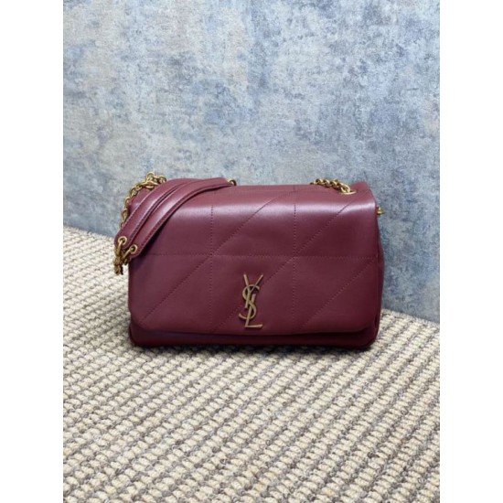 Replica perfetta YSL Saint Laurent Jamie 4.3 Borsa piccola Pelle di agnello rossa Imitazione Outlet Online