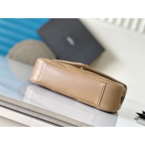 Replica perfetta YSL Saint Laurent LouLou Small Bag Matelasse Beige Imitazione Outlet Online