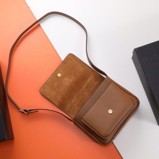 Perfette Qualità Repliche Borsa Niki Besace YSL Saint Laurent marrone Imitazione