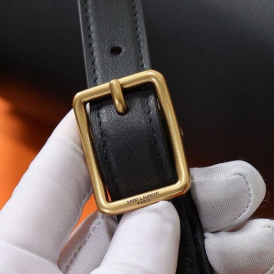 Migliore Repliche Borsa Niki Besace YSL Saint Laurent nera Economiche Outlet Online