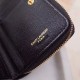 Portafoglio compatto con cerniera YSL Saint Laurent Nero Replica originale di alta qualità Migliore Repliche Portafoglio compatto con cerniera YSL Saint Laurent Nero Economiche Outlet Online