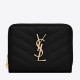 Portafoglio compatto con cerniera YSL Saint Laurent Nero Replica originale di alta qualità Migliore Repliche Portafoglio compatto con cerniera YSL Saint Laurent Nero Economiche Outlet Online