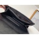 Replica perfetta Portafoglio grande Niki YSL Saint Laurent Crinkled Vintage Nero Imitazione Outlet Online