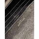 Replica perfetta Portafoglio grande Niki YSL Saint Laurent Crinkled Vintage Nero Imitazione Outlet Online