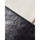 Replica perfetta Portafoglio grande Niki YSL Saint Laurent Crinkled Vintage Nero Imitazione Outlet Online