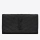 Replica perfetta Portafoglio grande Niki YSL Saint Laurent Crinkled Vintage Nero Imitazione Outlet Online