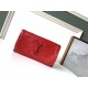 Replica perfetta Portafoglio grande YSL Saint Laurent Niki Crinkled Vintage Rosso Imitazione Outlet Online