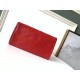 Replica perfetta Portafoglio grande YSL Saint Laurent Niki Crinkled Vintage Rosso Imitazione Outlet Online