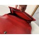 Replica perfetta Portafoglio grande YSL Saint Laurent Niki Crinkled Vintage Rosso Imitazione Outlet Online