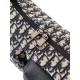Borsa hobo morbida Dior Rider piccola da uomo replica Dior Oblique Jacquard beige/nero Imitazione