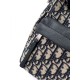 Borsa hobo morbida Dior Rider piccola da uomo replica Dior Oblique Jacquard beige/nero Imitazione