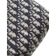 Replica Borsa hobo morbida Dior Rider media Dior Oblique Jacquard nera/beige Imitazioni Falso