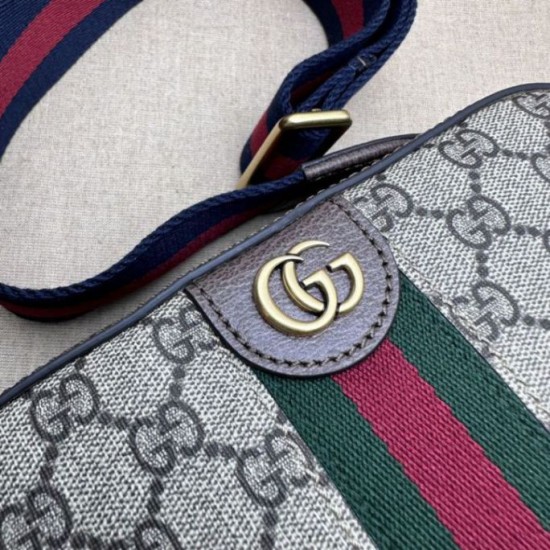 Replica Borsa a tracolla Gucci Ophidia piccola da uomo 752591 marrone Imitazioni Falso