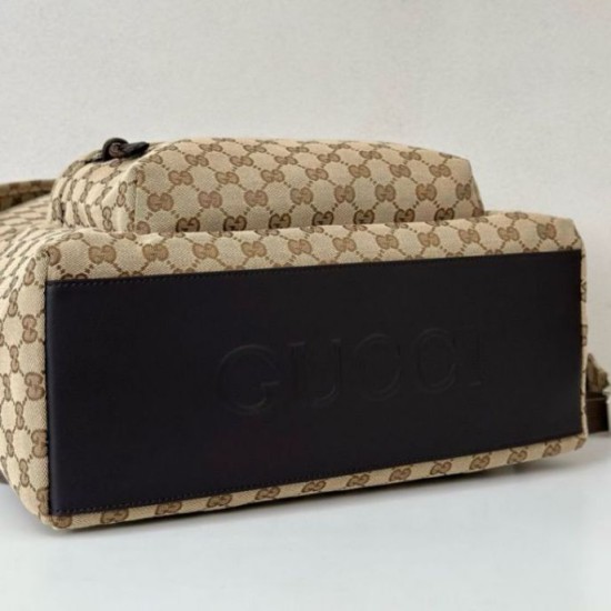Replica Zaino Gucci medio in tela GG da uomo 824624 marrone Imitazione