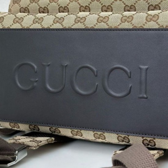 Replica Zaino Gucci medio in tela GG da uomo 824624 marrone Imitazione