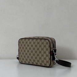 Borsa a tracolla Gucci piccola in tela GG Replica Gucci da uomo 834802 marrone Borsa a tracolla Gucci piccola in tela GG Replica Gucci da uomo 834802 marrone
