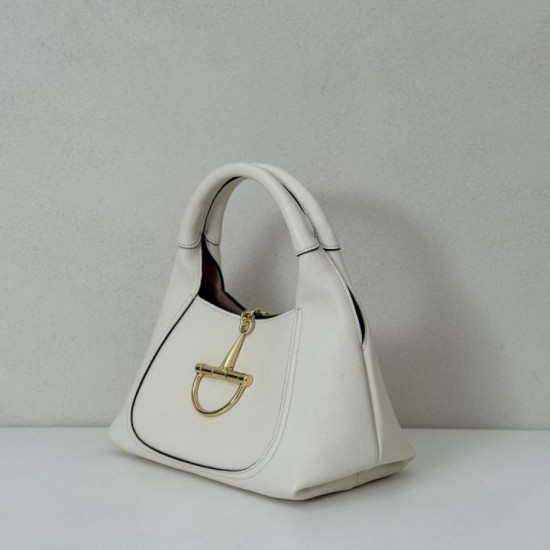 Replica Borsa Gucci Softbit Media/Maxi con Manico a Mezzaluna 837466 Bianca Imitazioni Falso