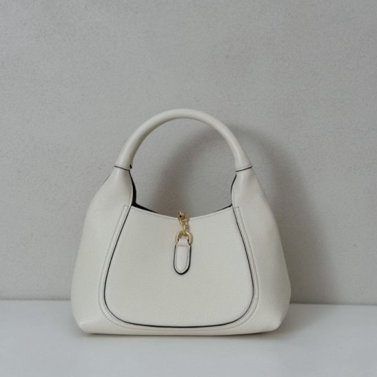 Replica Borsa Gucci Softbit Media/Maxi con Manico a Mezzaluna 837466 Bianca Imitazioni Falso