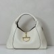Replica Borsa Gucci Softbit Media/Maxi con Manico a Mezzaluna 837466 Bianca Imitazioni Falso