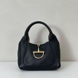 Borsa Replica Gucci Softbit Media/Maxi con Manico a Mezzaluna 837466 Nera