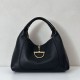 Borsa Replica Gucci Softbit Media/Maxi con Manico a Mezzaluna 837466 Nera