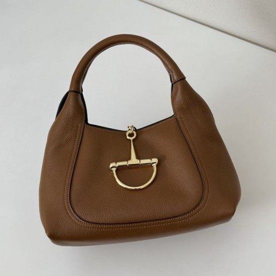 Replica Borsa Gucci Softbit Media/Maxi con Manico a Mezzaluna 837466 Marrone Imitazioni Falso