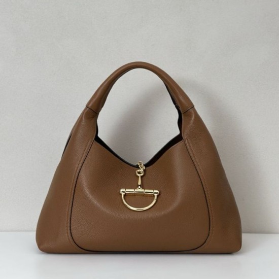 Replica Borsa Gucci Softbit Media/Maxi con Manico a Mezzaluna 837466 Marrone Imitazioni Falso