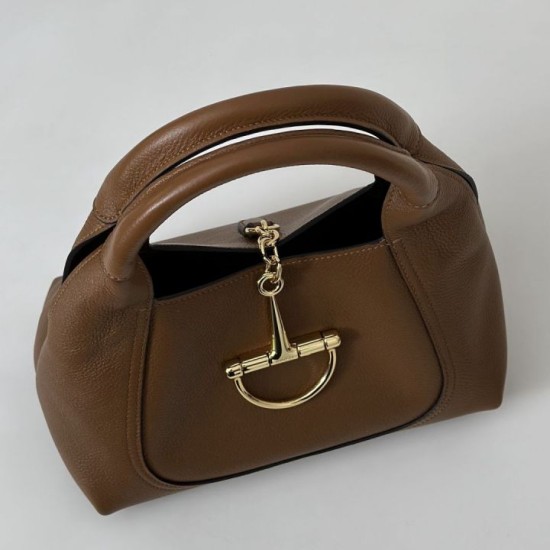 Replica Borsa Gucci Softbit Media/Maxi con Manico a Mezzaluna 837466 Marrone Imitazioni Falso